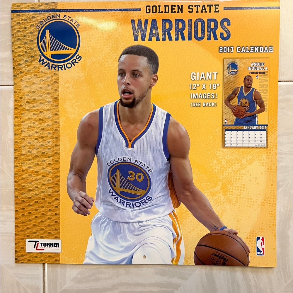 Turner Licensing NBA Golden State Warriors 2017 wall calendar